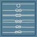 Marine rope knot Royalty Free Stock Photo