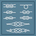 Marine rope knot Royalty Free Stock Photo