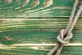 Marine rope knotted Royalty Free Stock Photo