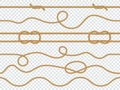 Marine rope seamless. Pattern nautical knot, straight cord marine twine ropes ornament wallpaper template