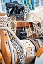 Marine ropes and tackles Royalty Free Stock Photo