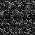 Marine seamless pattern of stylized waves Royalty Free Stock Photo