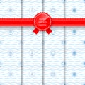 Marine Set of Seamless Patterns Royalty Free Stock Photo
