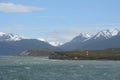 Marine sign in the Beagle channel. Royalty Free Stock Photo