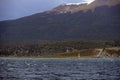 Marine sign in the Beagle channel. Royalty Free Stock Photo