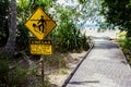 Marine Stinger Sign and Vinegar bottle Royalty Free Stock Photo