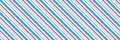 Marine style diagonal stripes pattern. Sailor, nautical blue, red and white lines background Royalty Free Stock Photo