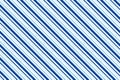 Marine style diagonal stripes pattern. Sailor, nautical blue and white lines background Royalty Free Stock Photo
