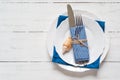 Marine table setting Royalty Free Stock Photo