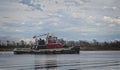 Marine tow boat or tug boat used for shipping and tranport