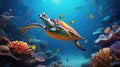 marine underwater ocean background