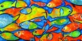 Marine Vibes Fish Digital Painting Collection for Ocean Lovers