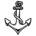 Marine vintage monochrome tattoo concept