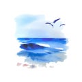 marine watercolor background6