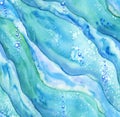 Marine watercolor seamless pattern