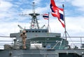 Mariner in Military Battleship At The Royal Thai Navy Royalty Free Stock Photo