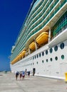 Mariner of the Seas cruise ship in CocoCay, Bahamas
