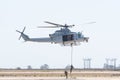 Marines helicopter Bell UH-1Y Venom Super Huey during the Miramar Air Show