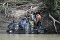 Marines on the river Guaviare