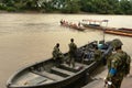 Marines on the river Guaviare