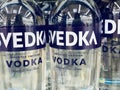 Marinette,WI/USA- Nov9,2019: vodka is the worlds largest internationally traded spirit with the estimated sale of about 500 millio