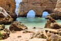 Marinha Beach, Portugal Royalty Free Stock Photo