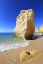 Marinha beach rock Royalty Free Stock Photo