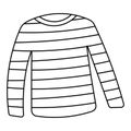 mariniere france clothing strip line doodle icon