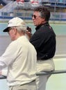 Mario Andretti and Paul Newman Royalty Free Stock Photo