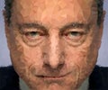 Mario Draghi, polygonal portrait, graphic vector illustration