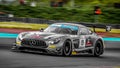 Mario Hirsch driving a Mercedes AMG SLS GT3 Royalty Free Stock Photo