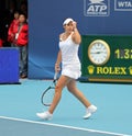 Marion Bartoli (France) celebrates a point