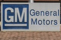 Marion - Circa April 2017: General Motors Logo and Signage at the Metal Fabricating Division. GM opened this plant in 1956 II Royalty Free Stock Photo