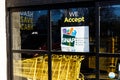 Sign at a Retailer - We Accept SNAP II Royalty Free Stock Photo