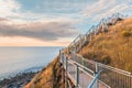 Marion to Hallett Cove Coastal Walking Trail at sunset Royalty Free Stock Photo