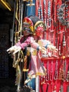 marionette fatte a mano, mercato di Kathmandu