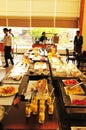 The Mariott Courtyard Buffet in Ahmedabad city, in the state of Gujarat, Royalty Free Stock Photo