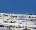 Marisel Village, Winter, Cluj County, Romania Royalty Free Stock Photo