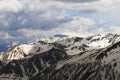 Snowy mountain ranges, Maritime Alps, France Royalty Free Stock Photo