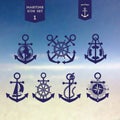 Maritime icons set