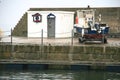 Harbour building at dock