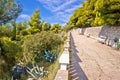 Marjan hill above Split mediterranean walkway