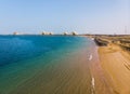 Marjan Island in emirate of Ras al Khaimah aerial view