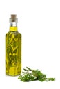 Marjoram infused olive oil Royalty Free Stock Photo