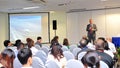 Mark Jenks, Vice President of Boeing 787 development program speaking at press conference at Singapore Airshow 2012