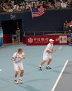 Mark Knowles and Andy Roddick Royalty Free Stock Photo
