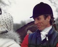 Mark Phillips at the World famous Badminton horse trials, united kingdom 1980