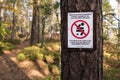 Please do not shit in the forest