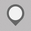 Mark pointer sign.Flat style icon on transparent background. Trendy Flat style for graphic design, Web site, UI.