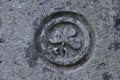 Mark of Saint Patrick on stone, Rock of Cashel, Co Tipperary Royalty Free Stock Photo